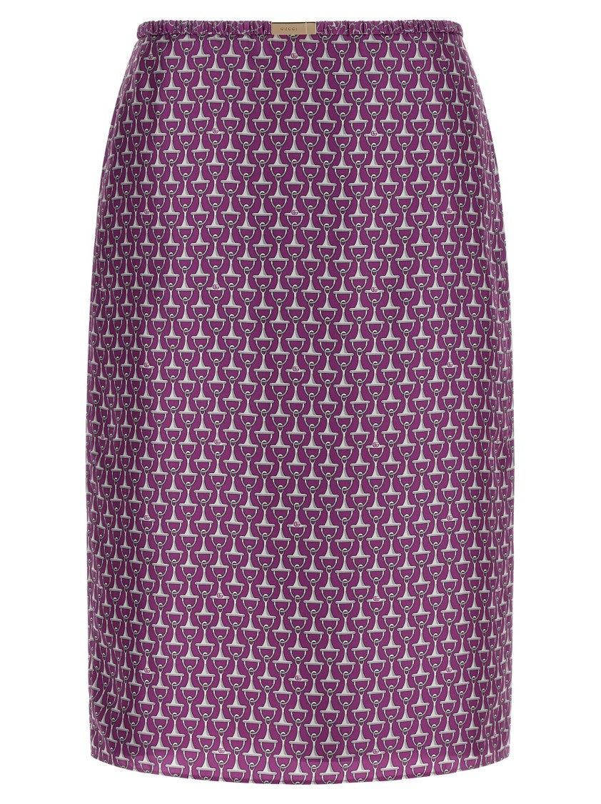 Gucci 'Morsetto' Print Skirt
