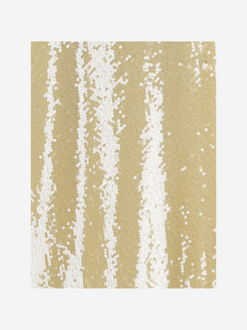 Lauren Ralph Lauren V-Neck Midi Dress With All-Over Sequin Appliqué
