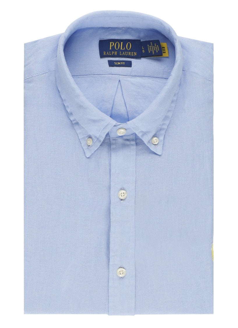 Polo Ralph Lauren Light Blue Pony Linen Shirt
