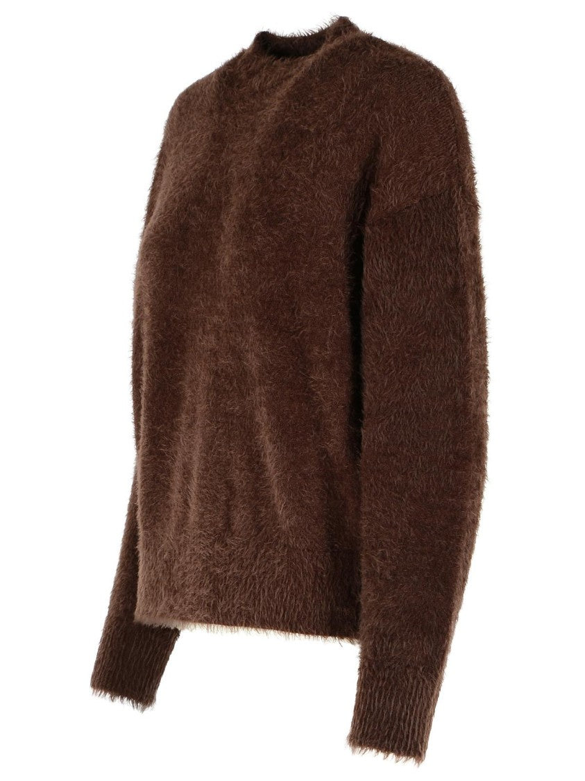 Moschino Jeans Brown Polyamide Sweater