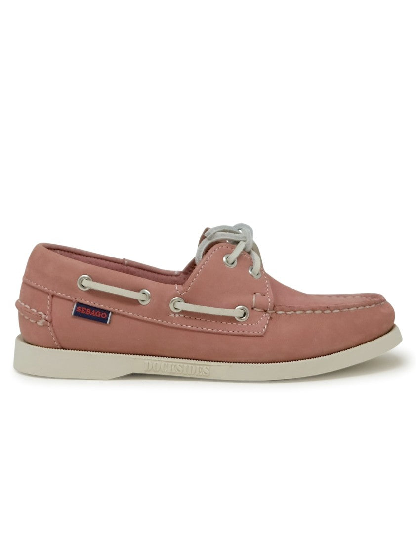 Sebago 74121Sw Portland Pink Nubuck Loafers