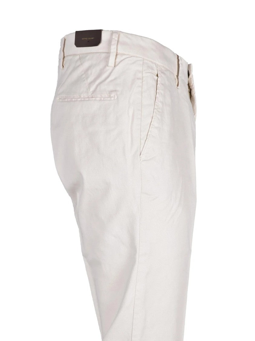 Bro Ship Tailored Beige Trousers With Subtle Sheen And Sustainable Blend