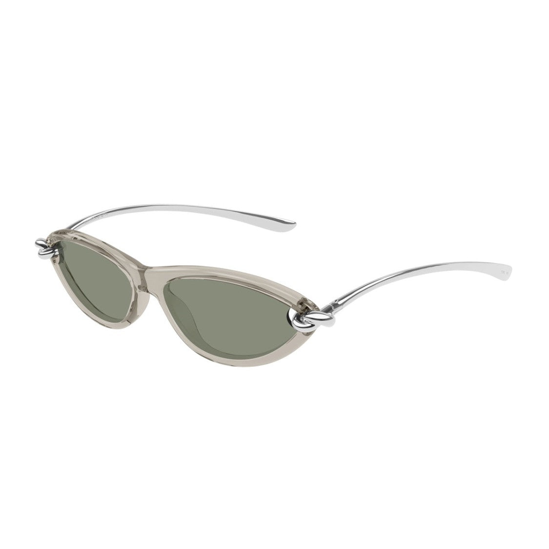 Bottega Veneta Beige Bv1390s Signature Icons Cat-Eye Sunglasses