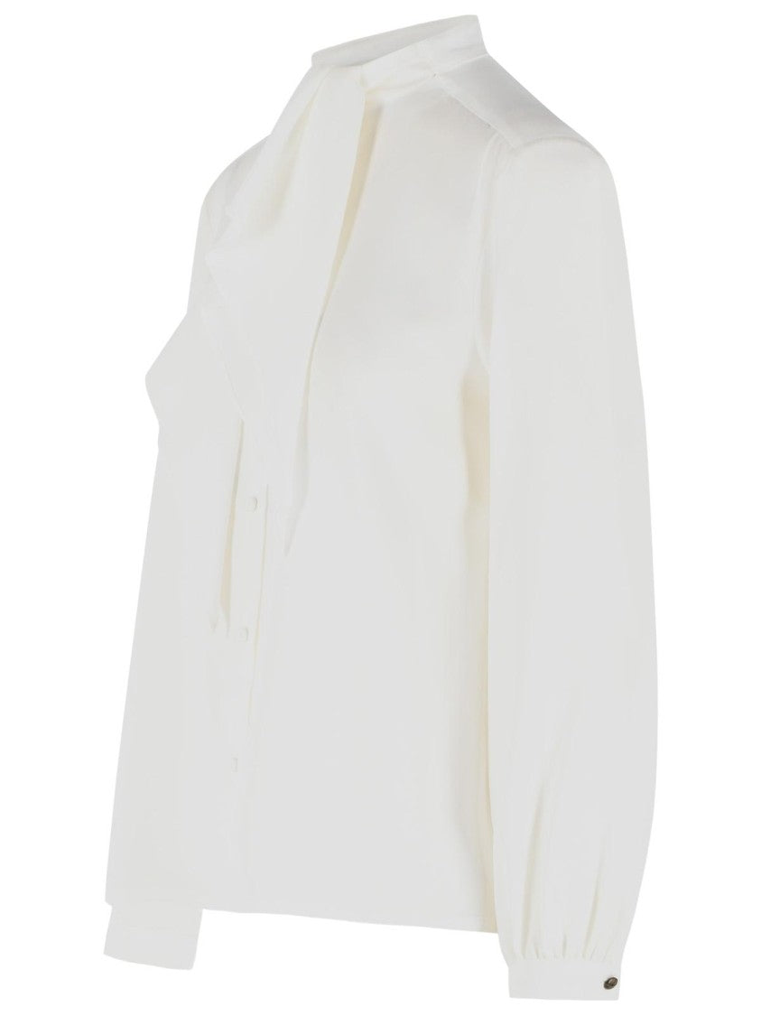 Max Mara White Silk Leccio Shirt