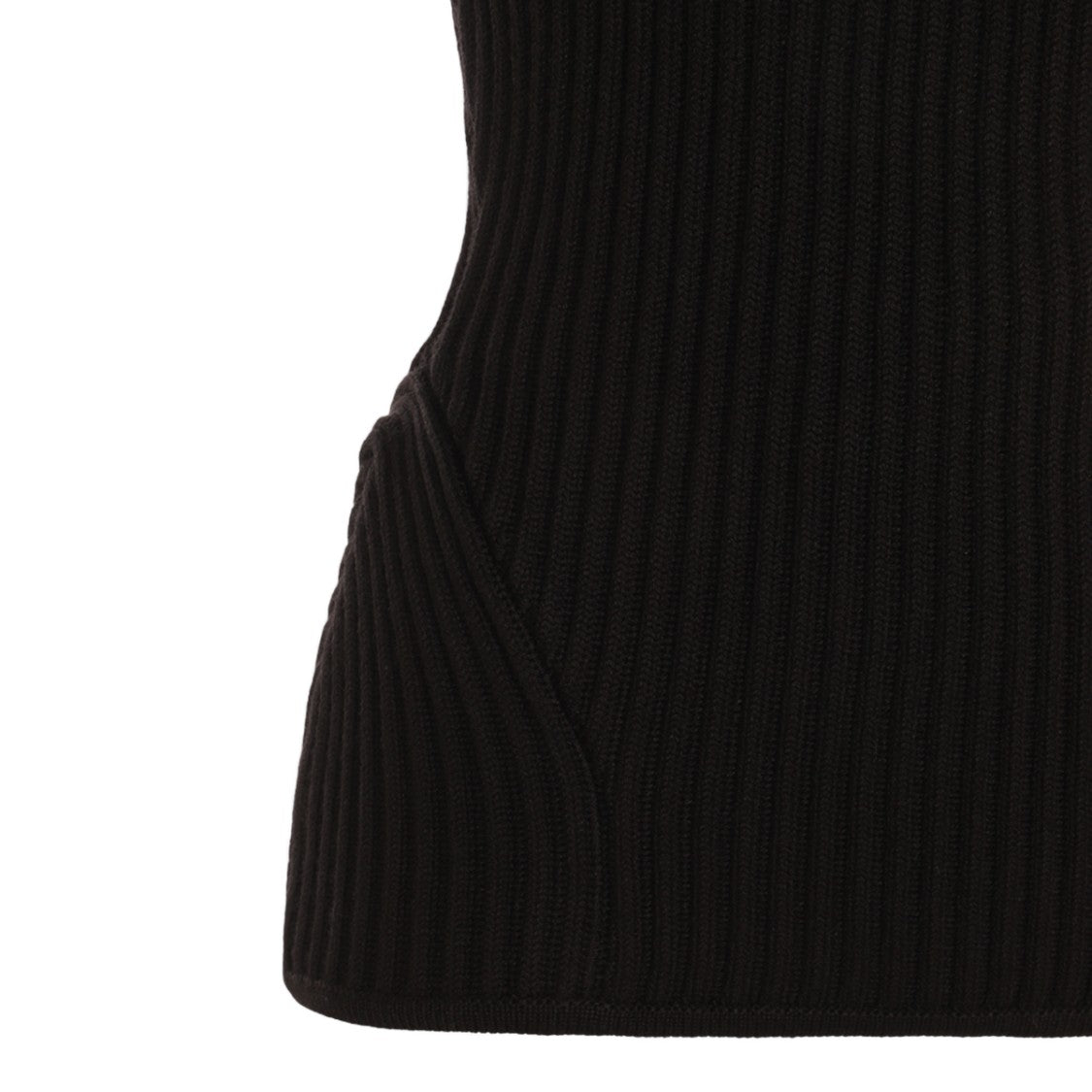 Jean Paul Gaultier Form-Fitting Ribbed Strapless Bodysuit With Bustier Design