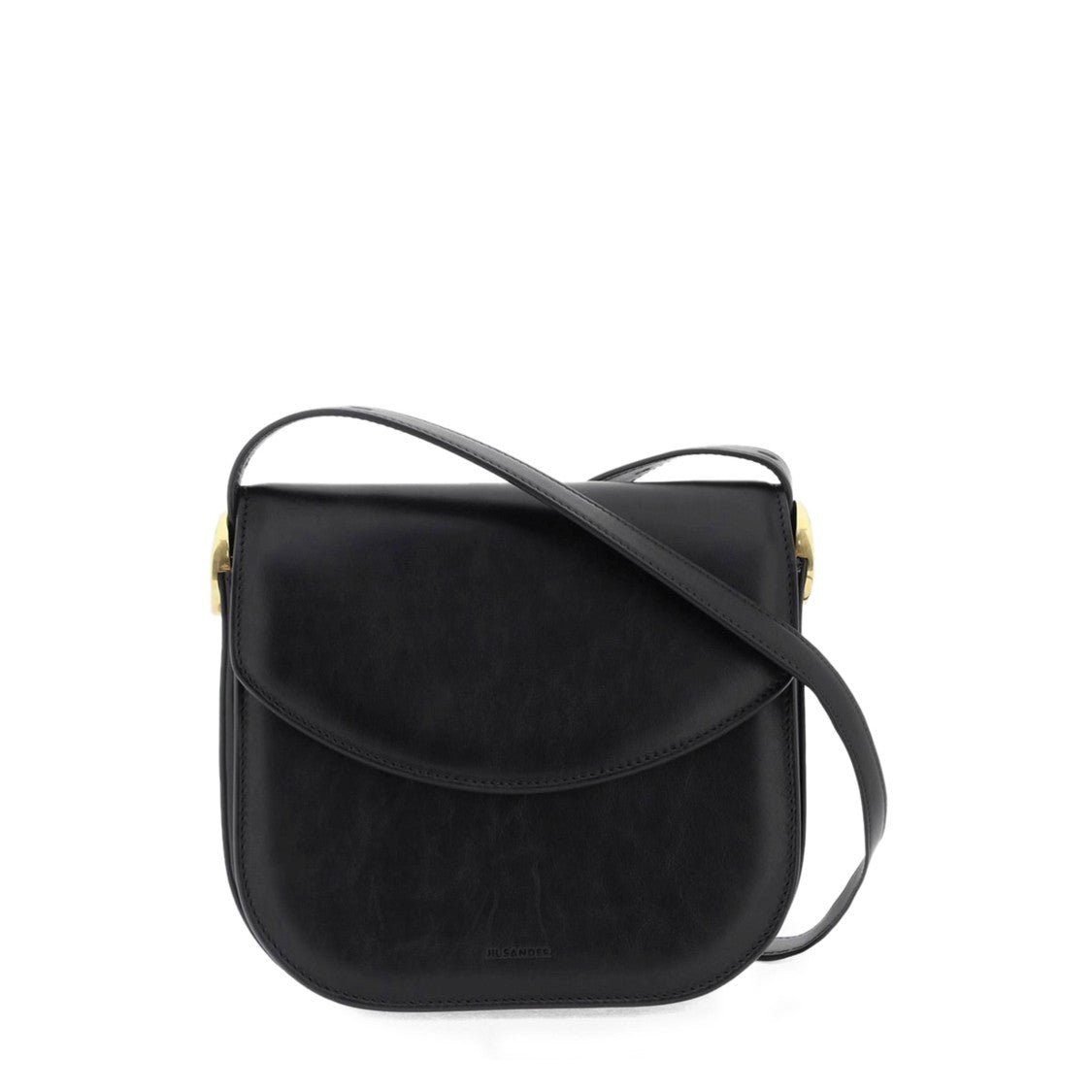 Jil Sander Crossbody Bag In Black Calf Leather