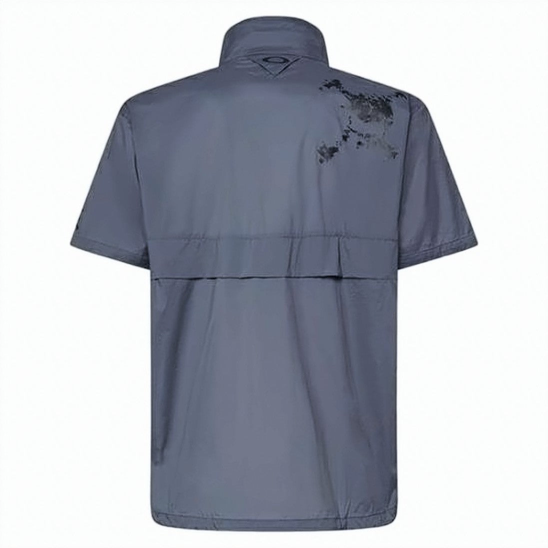Oakley Black Jacket With Front Zipper And Minimalist Design