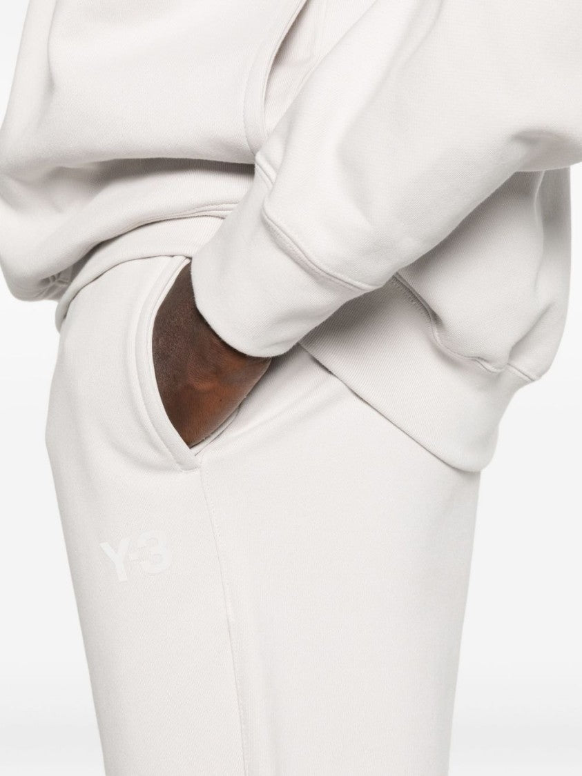 Y-3 Relaxed Beige Trousers With Elastic Waistband