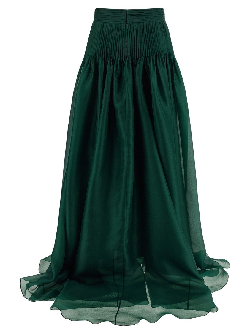 Carolina Herrera Pintucked Organza' Skirt