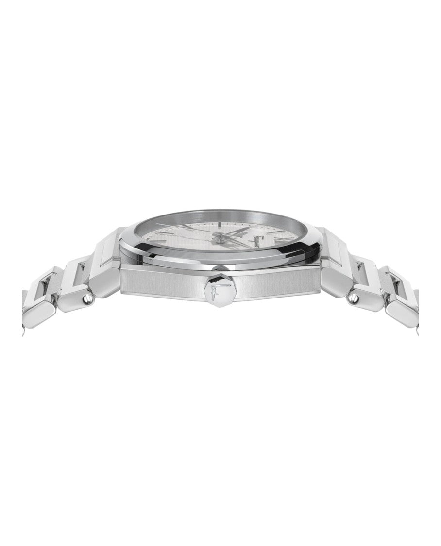 Ferragamo Vega Stainless Steel Silver Dial Watch