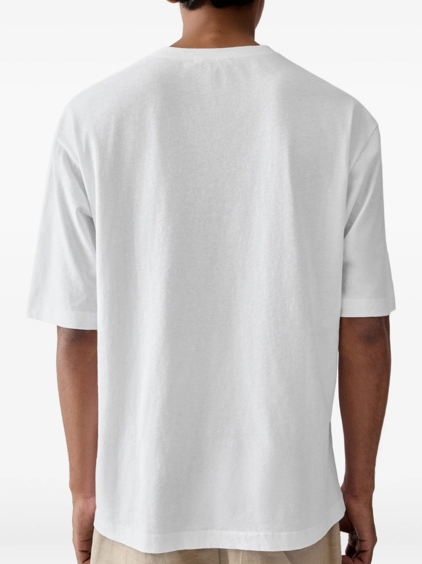Jacquemus Beige Silk And Nylon Knit T-Shirt