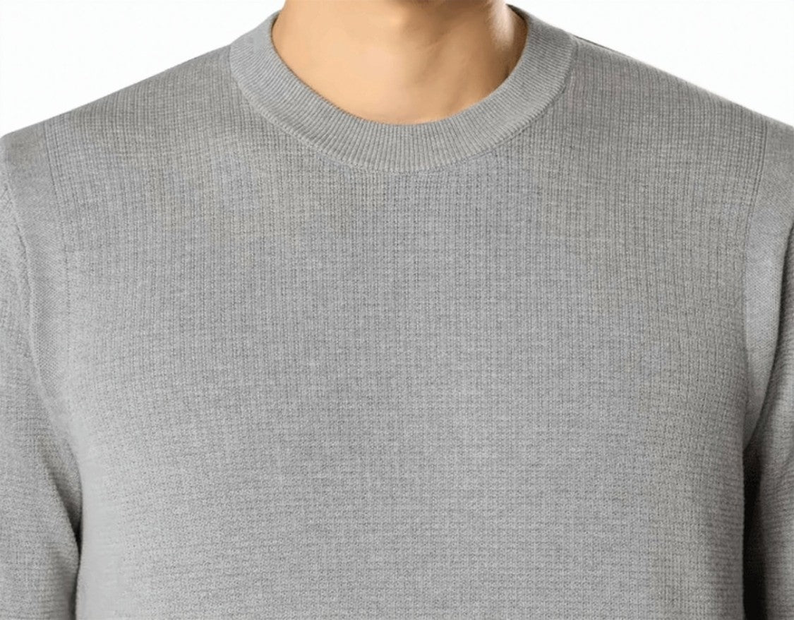 Stone Organic Cotton Melange Pearl Grey Sweatshirt