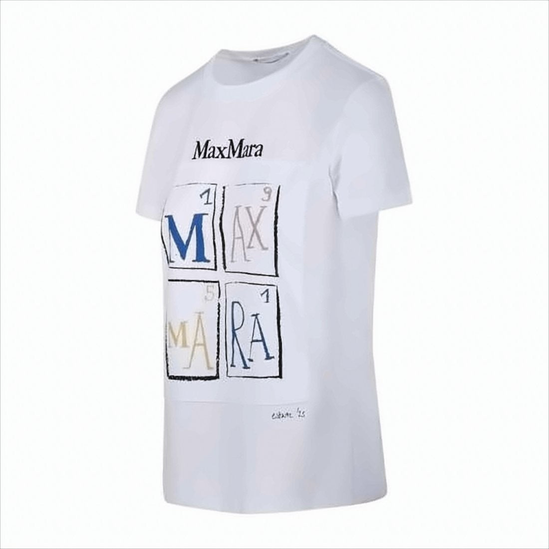 Max Mara Graphic Print Short-Sleeved Cotton T-Shirt