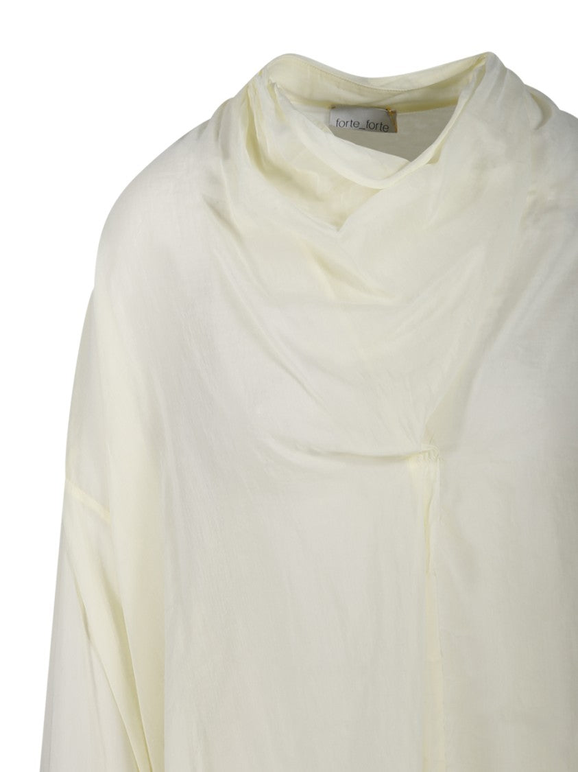 Forte Forte Crossover Neck Shirt