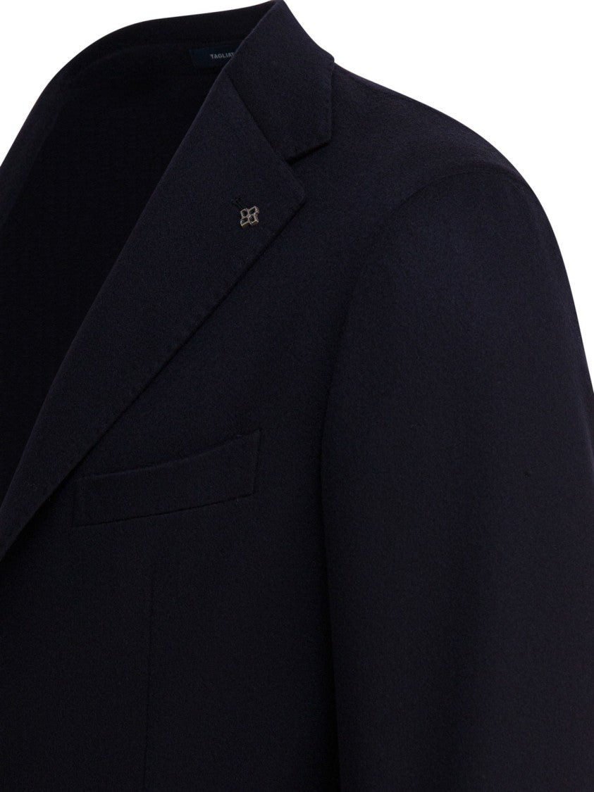 Tagliatore Tailored Black Jacket With Notch Lapels