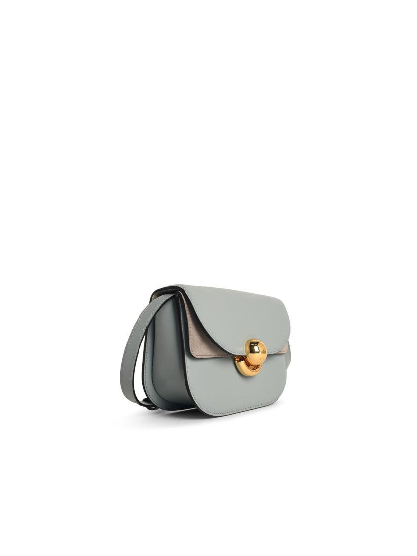 Furla Light Blue Leather Mini 'Sfera' Crossbody Bag