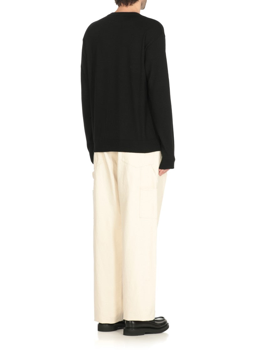 Moschino Black Wool Sweater