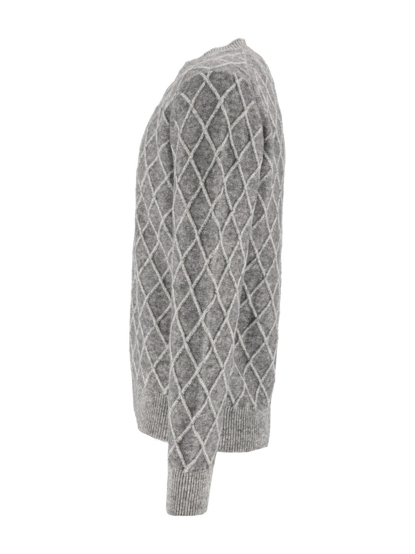 Ballantyne Diamond Knit Crewneck Sweater