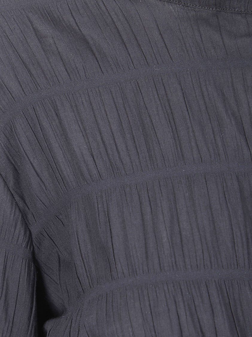 The Latest Black Stretch Fit Mandarin Collar Shirt