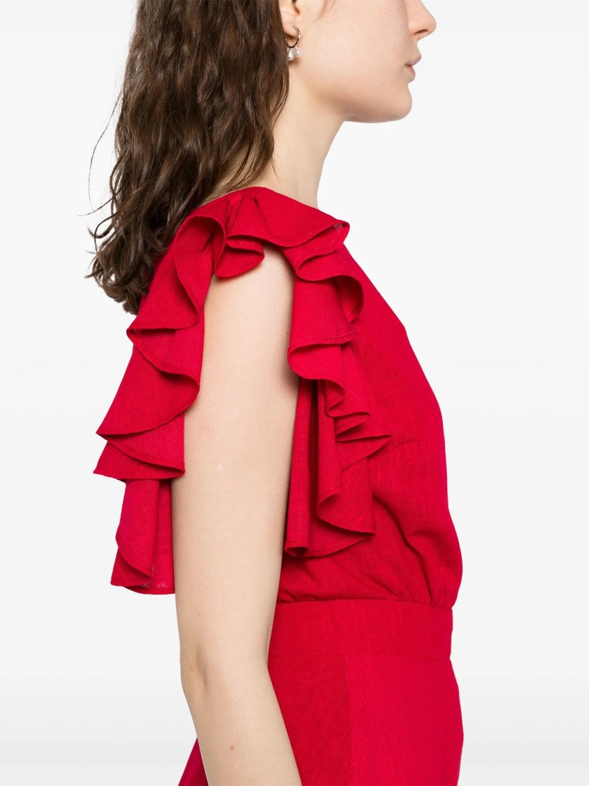 Saiid Kobeisy Linen Short Dress