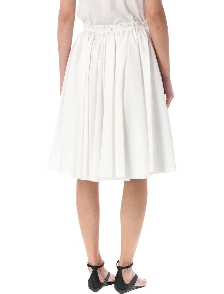 Ami Paris Corolla Flared Corolla Cotton Midi Skirt