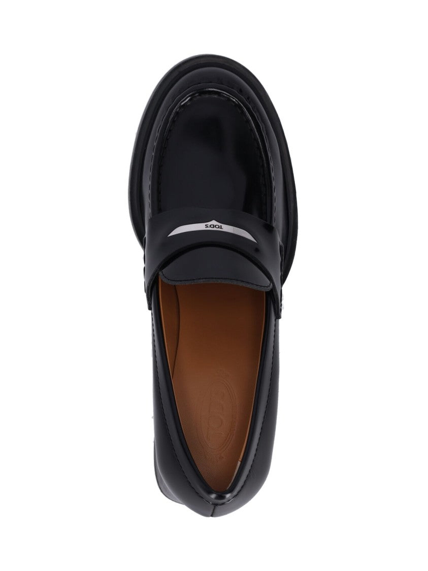 Tod's Platform Moccasins – Black
