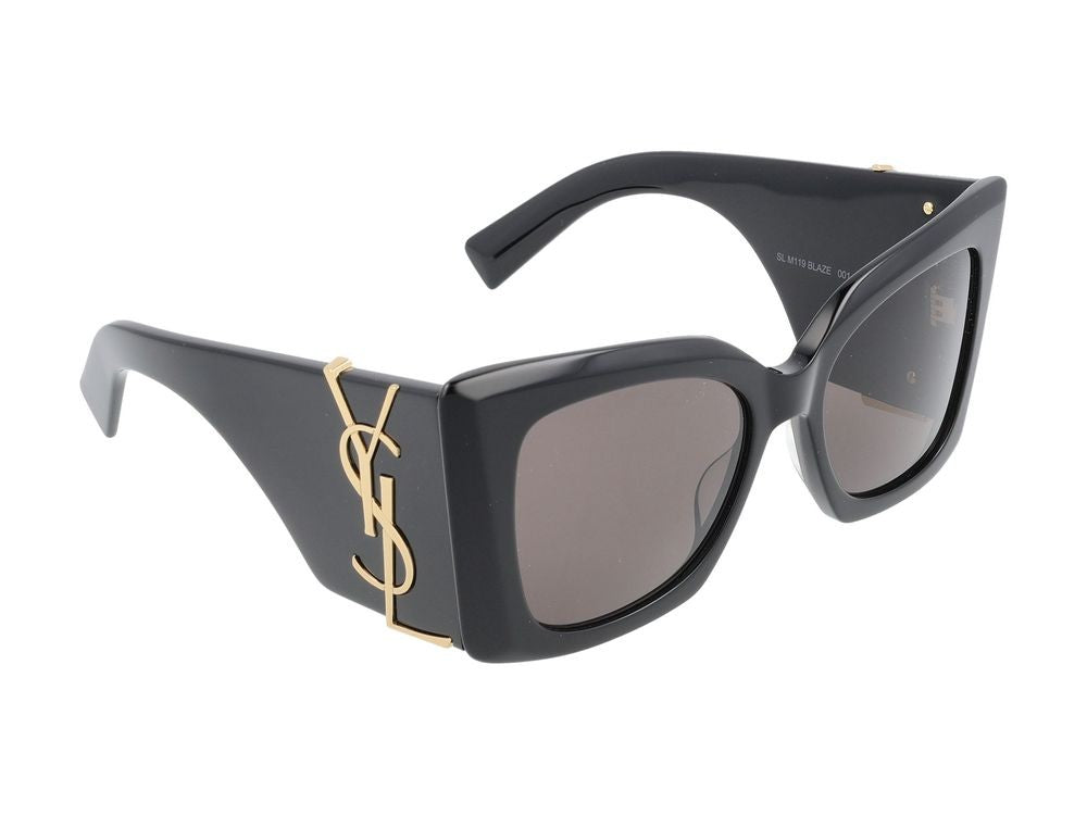 Saint Laurent Sunglasses Saint Laurent Sl M119 Blaze 001 Black Black Black 54/18/135