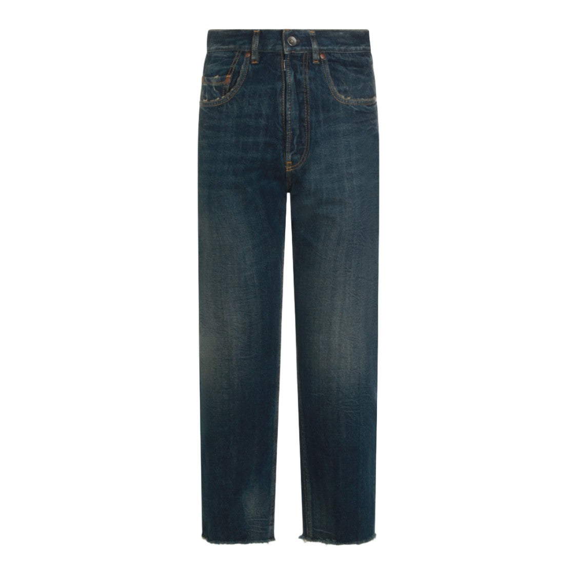 Maison Margiela Straight-Leg Jeans With Distressed Details