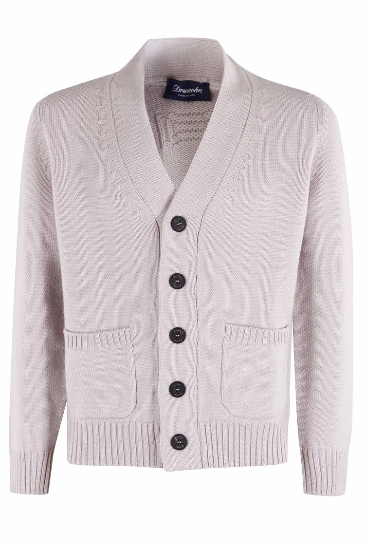 Drumohr Double Yarn Merino Wool Cardigan