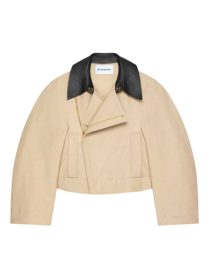 Givenchy Cropped Two-Tone Coat