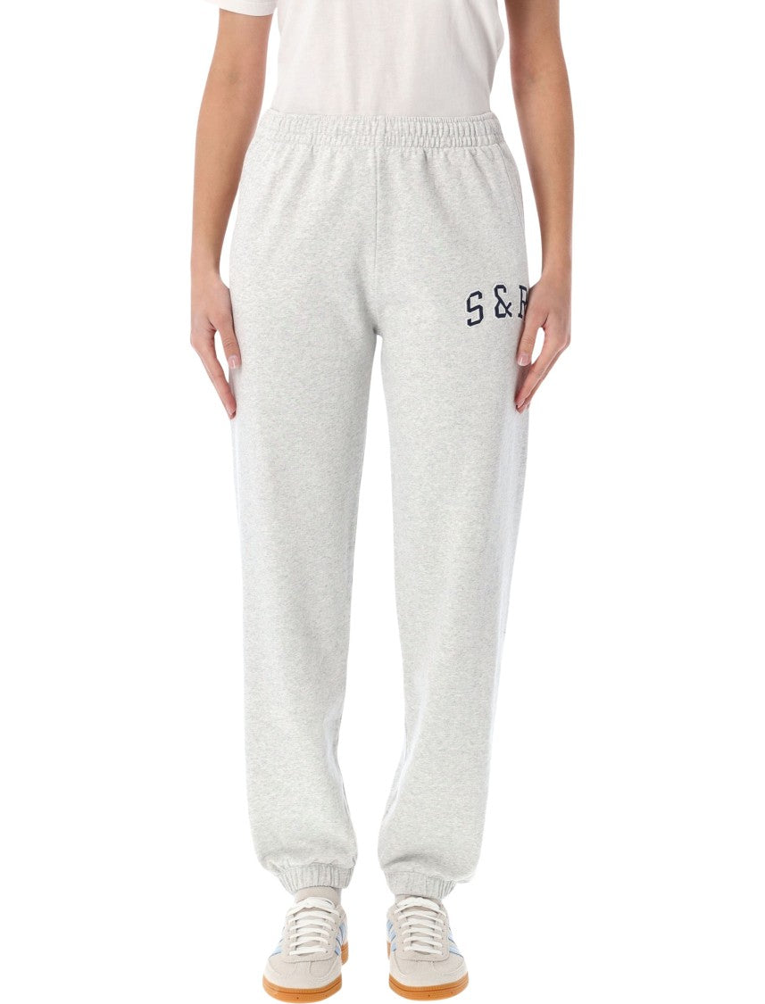 Sporty And Rich S&R Ivy Sweatpants In Heather Gray