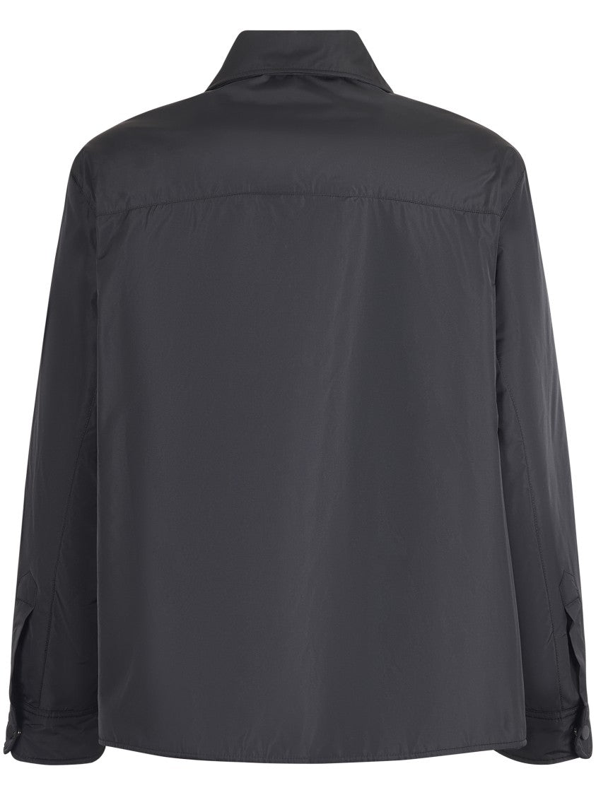 Ami Button-Up Jacket With Pointed Collar