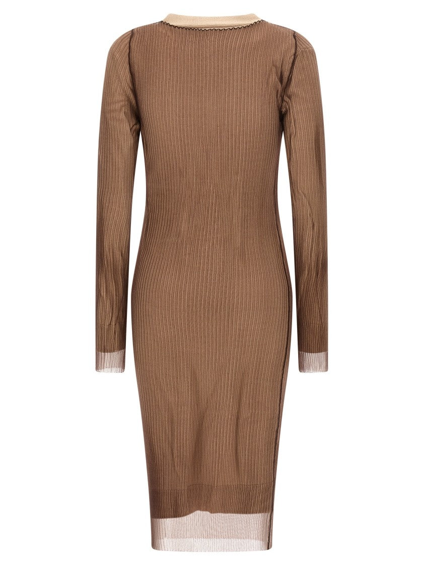 Mm6 By Maison Margiela 'Trapped' Double Layer Dress