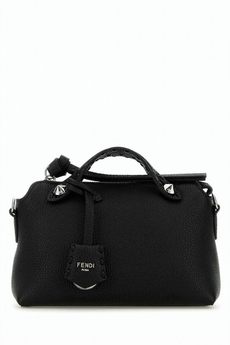 Fendi Structured Textured Calf Leather Mini Shoulder Bag