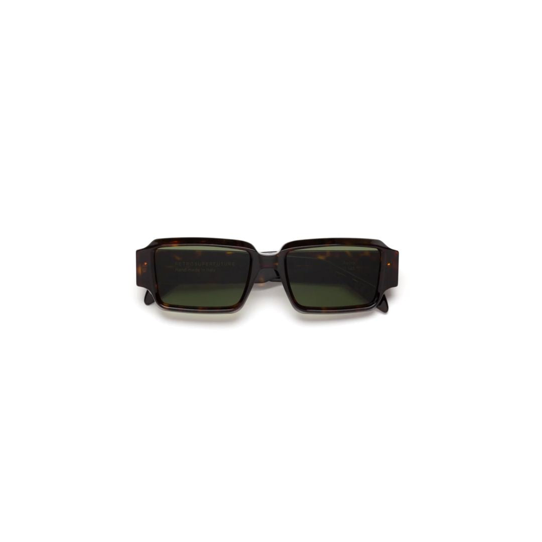 Retrosuperfuture Astro 3627 Bold Rectangular Tortoiseshell Sunglasses