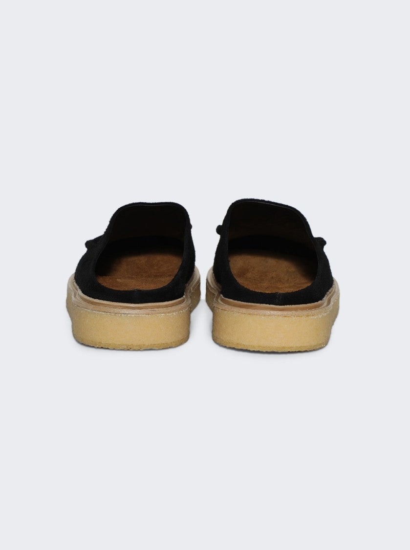 Marni Suede Sabot Black