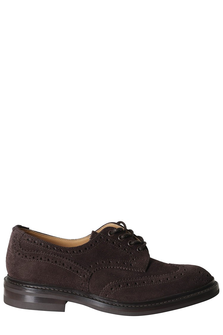 Tricker's Coffee Wingtip Bourton Suede Brogues