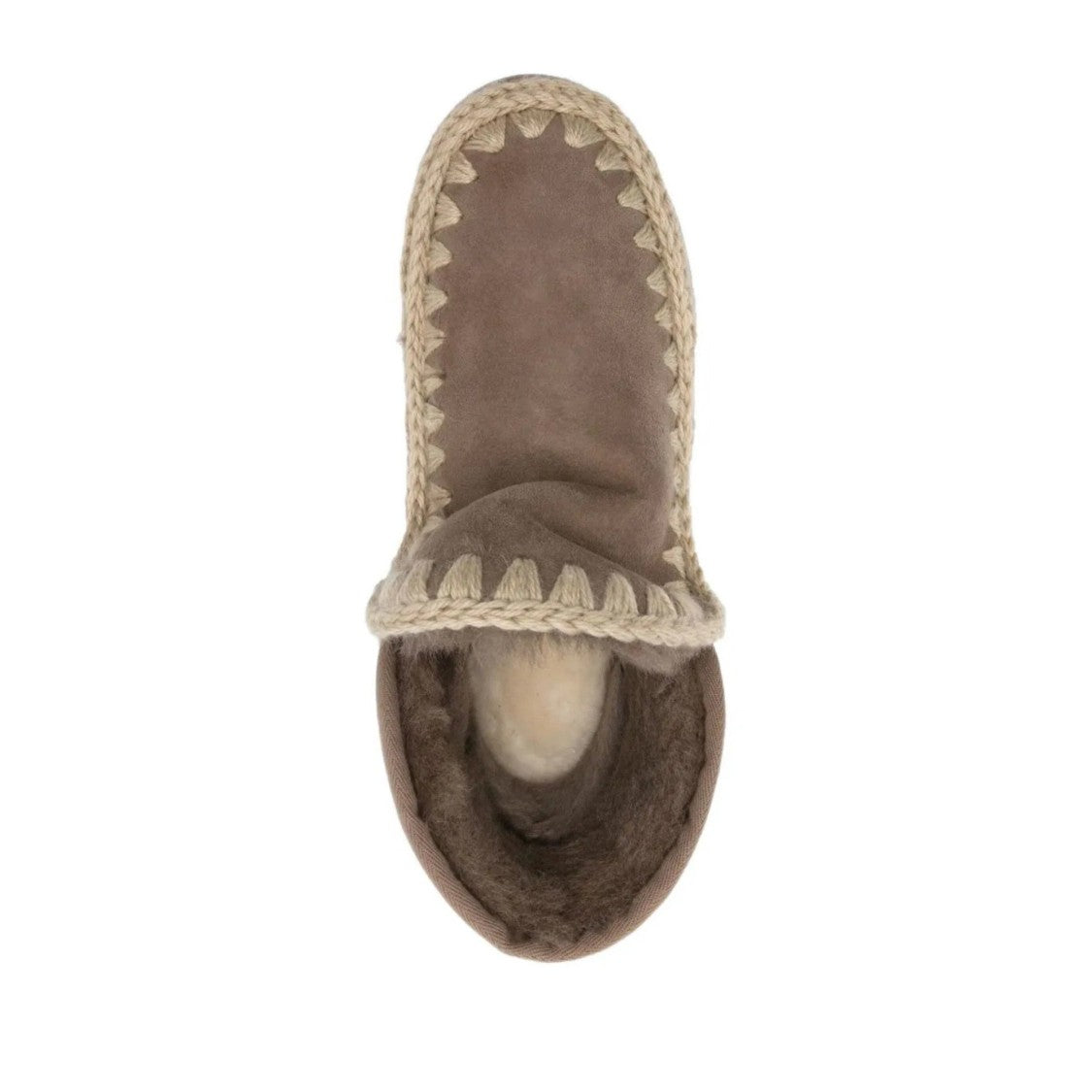 Mou Gray Eskimo Bounce Sheepskin Whipstitch Boots