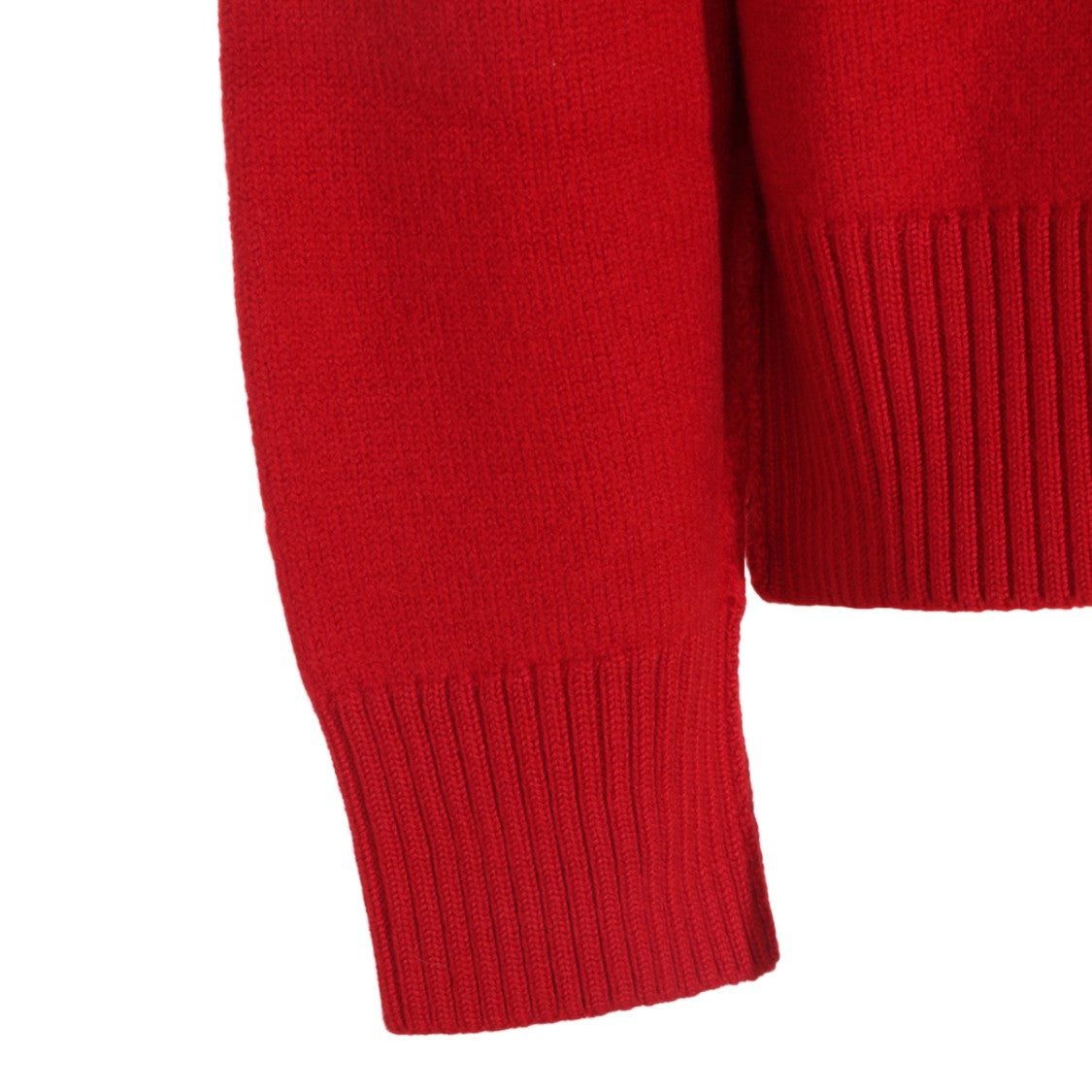 Ami Paris Polo Collar Sweater With Embroidered Heart Detail