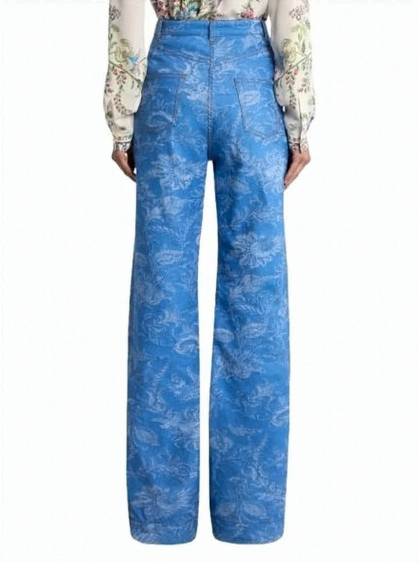 Etro Flared Light Blue Jeans