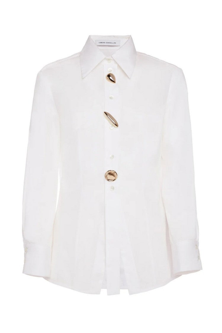 Simona Corsellini White Cotton Shirt