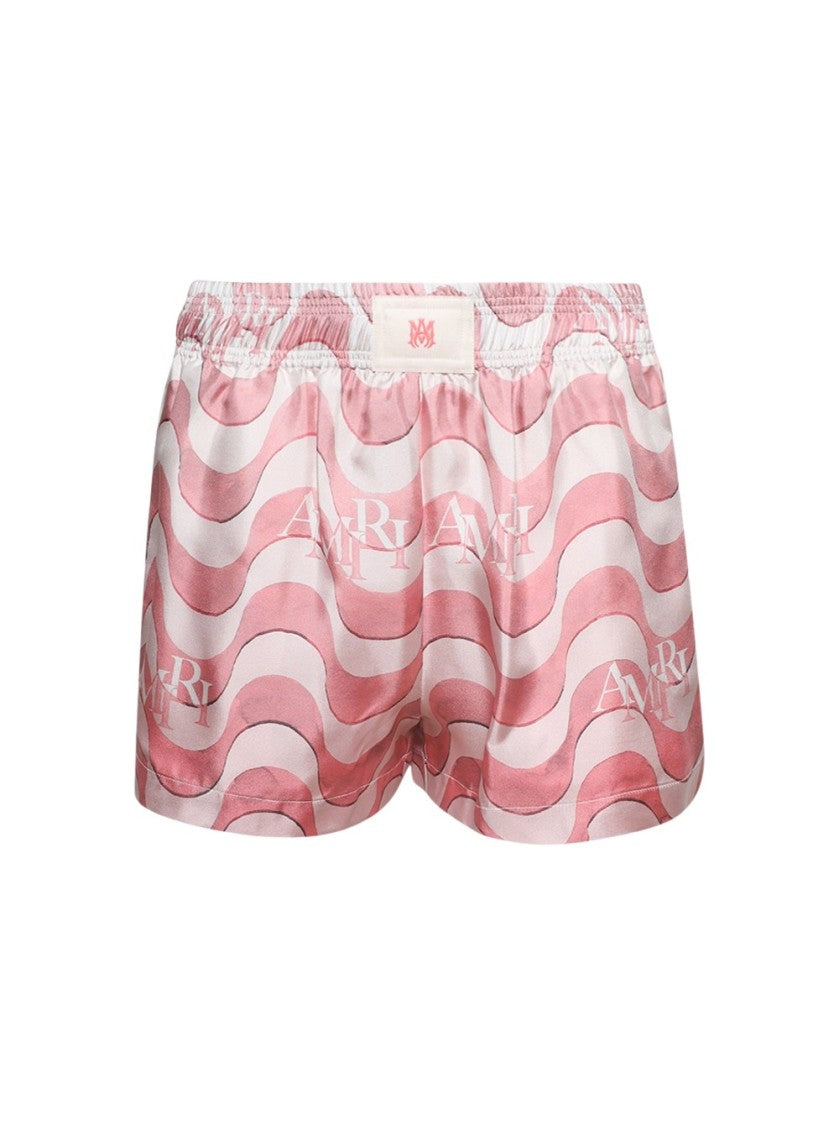 Amiri Staggered Wave Shorts Flamingo Pink