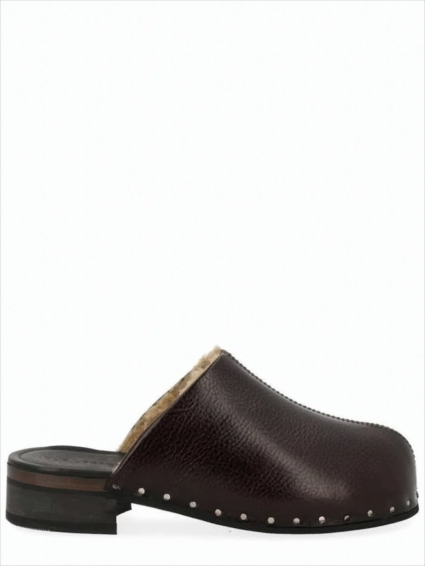 Our Legacy Deep Brown Cowhide Leather Slip-On Mules