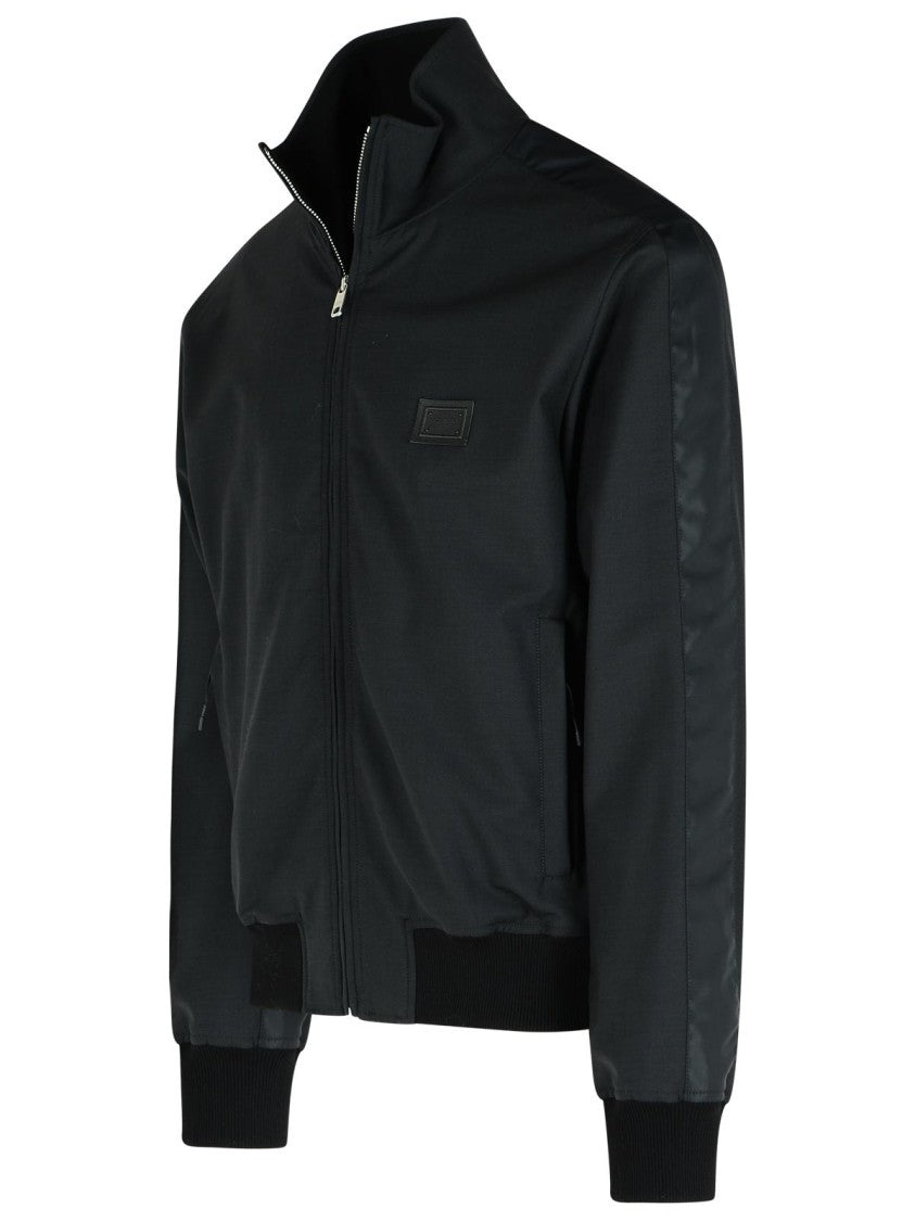 Dolce & Gabbana Black Wool Blend Jacket