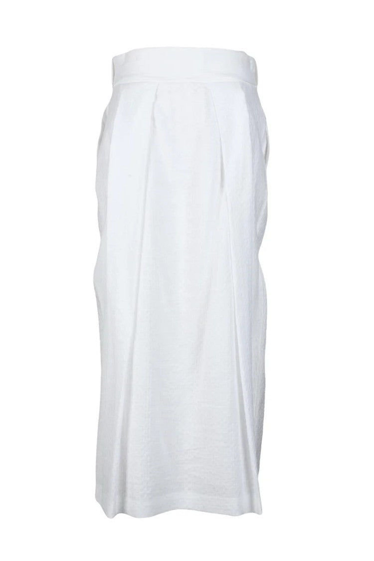 Fabiana Filippi Long Skirt Cotton Viscose Polyamide - White