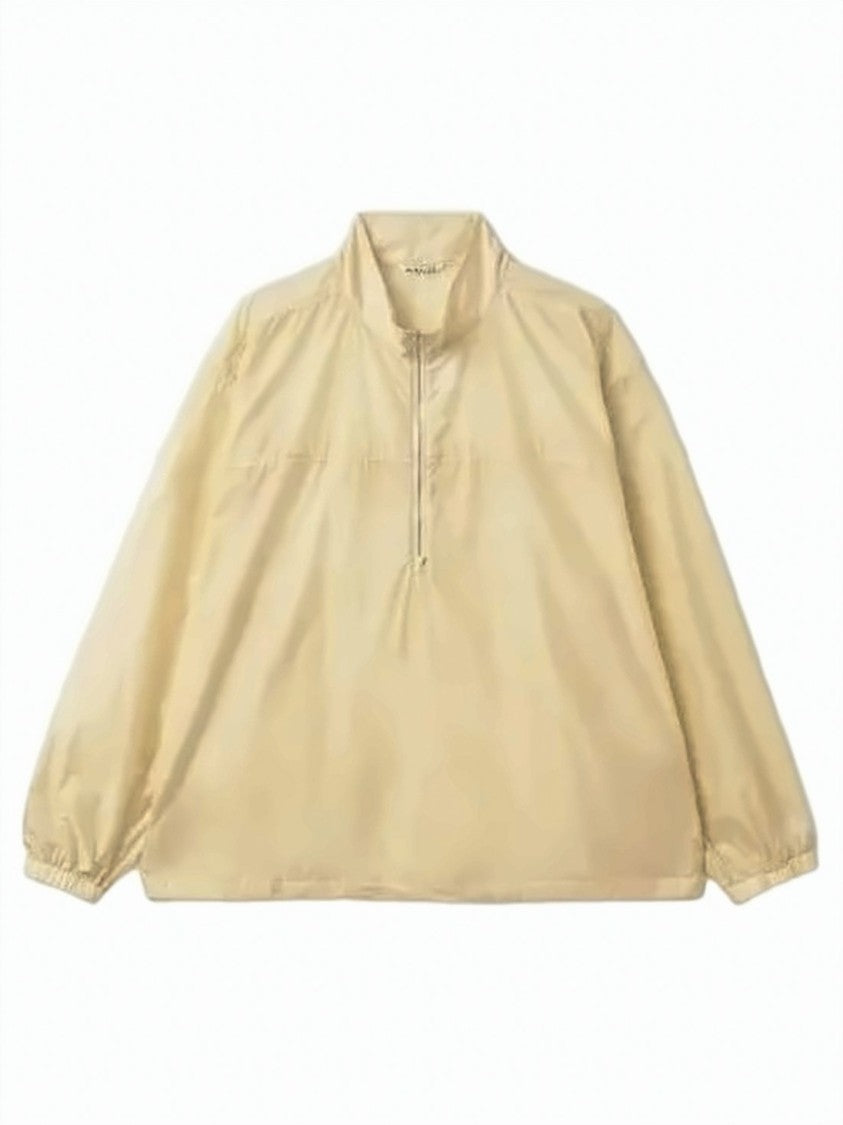 Auralee Half-Zip Lightweight Jacket With Boxy Fit