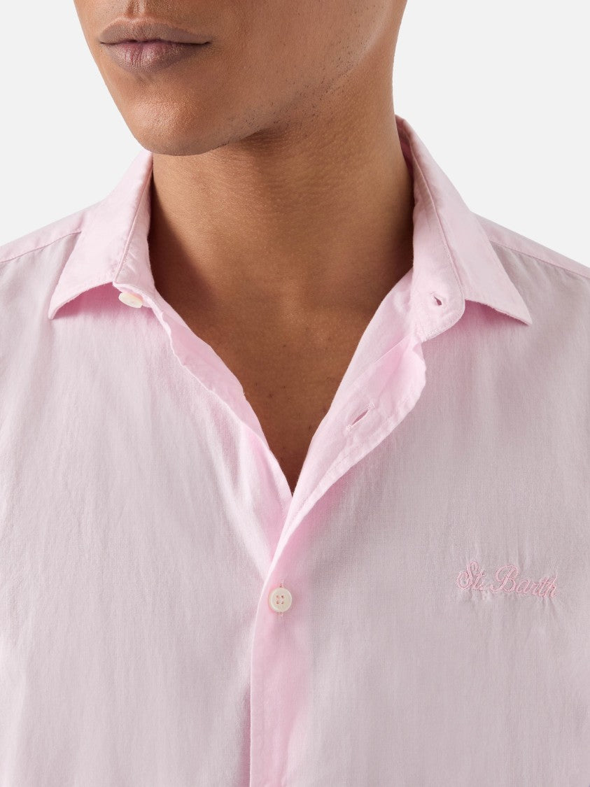 Mc2 Saint Barth Rosa Voile Cotton Casual Shirt