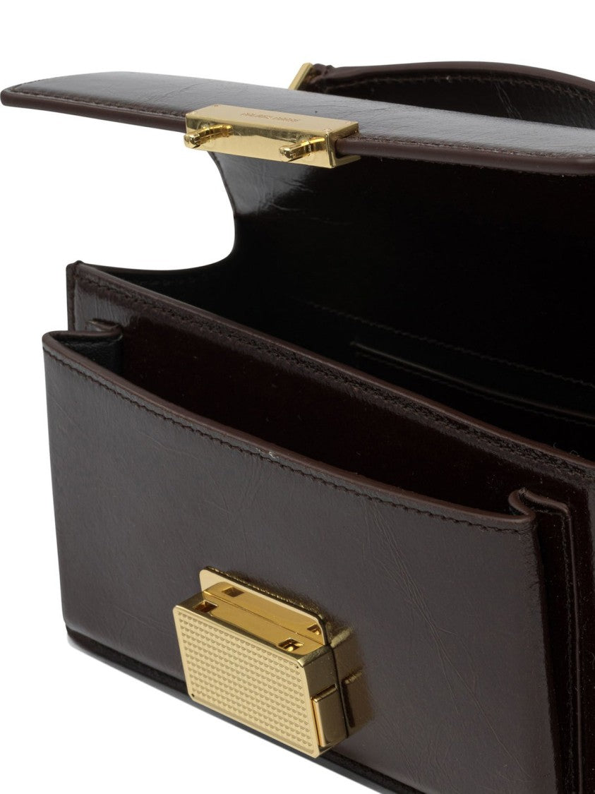 Golden Goose Structured Black Bag With Minimalist Design