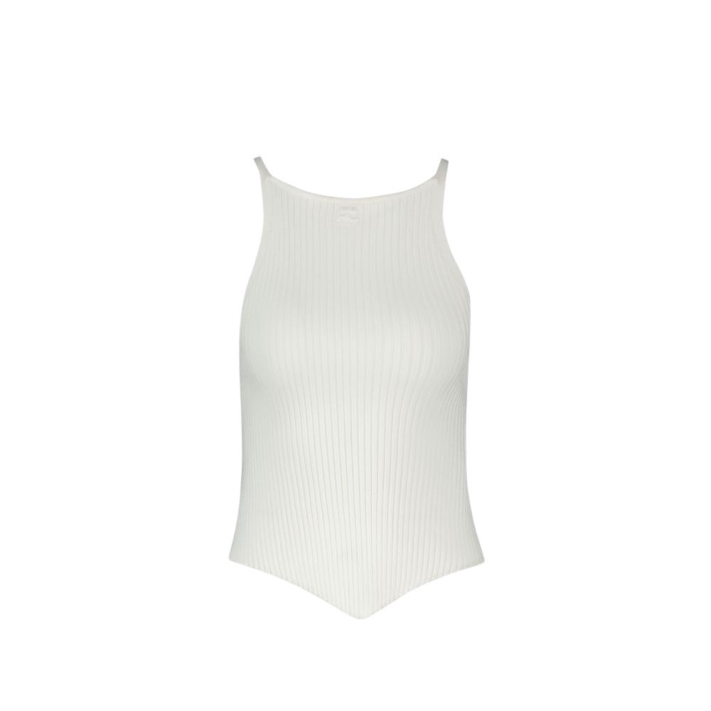 Courrèges Signature Top - Cotton - White