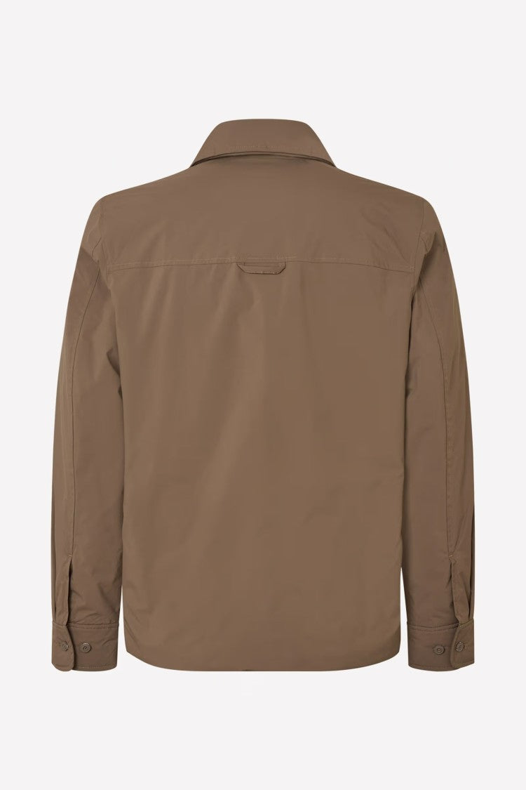 Samsoe Samsoe Khaki Shirt Jacket With Primaloft® Insulation